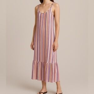 Neu Nomad Santa Fe Multicolored Striped Maxi‎ Dress